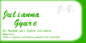julianna gyure business card